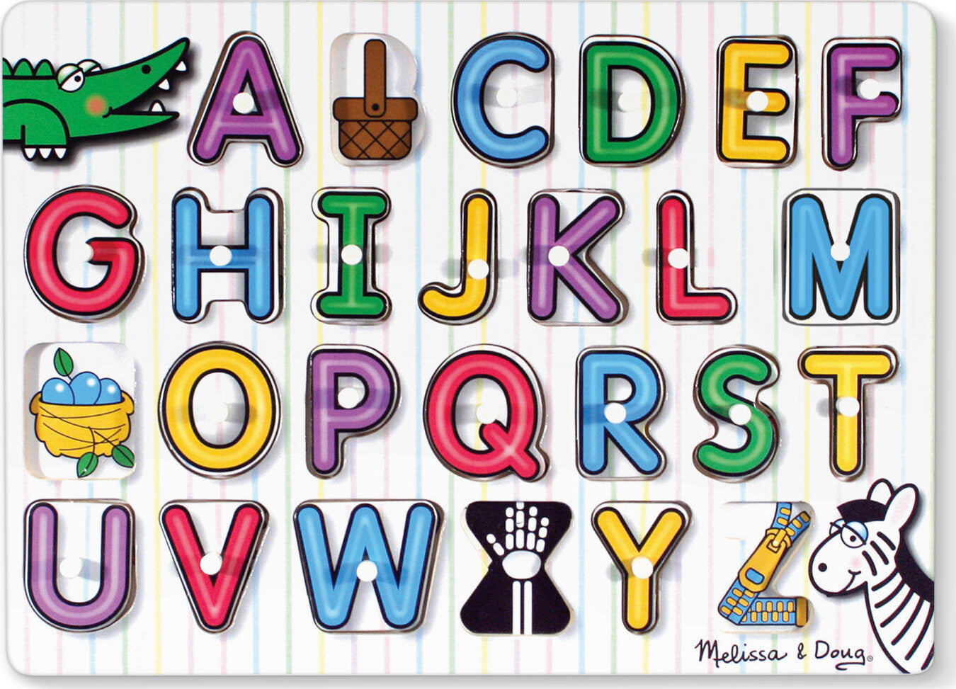 See-Inside Alphabet Peg Puzzle - 26 pieces