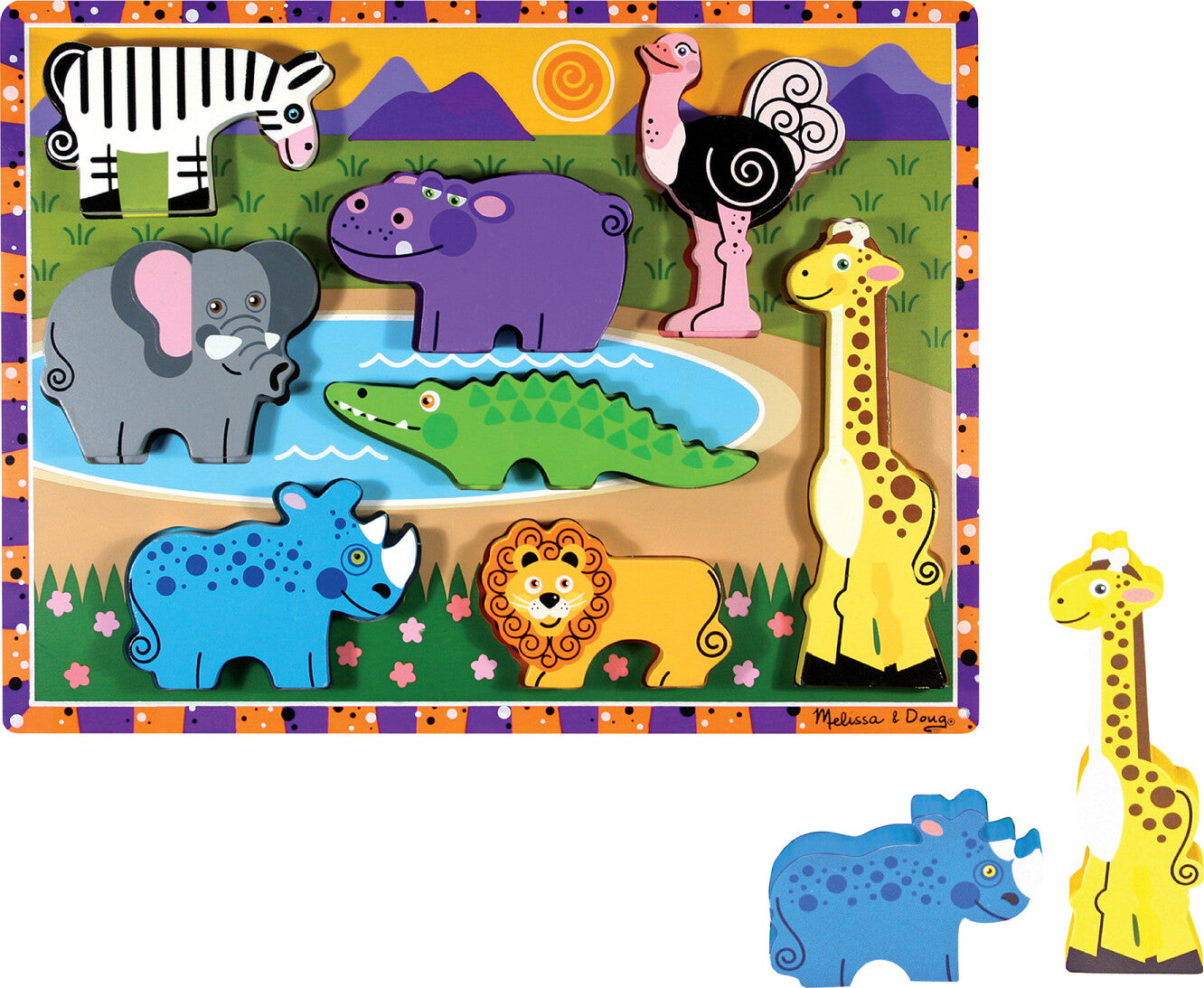 Safari Chunky Puzzle - 8 Pieces – Awesome Toys & Gifts