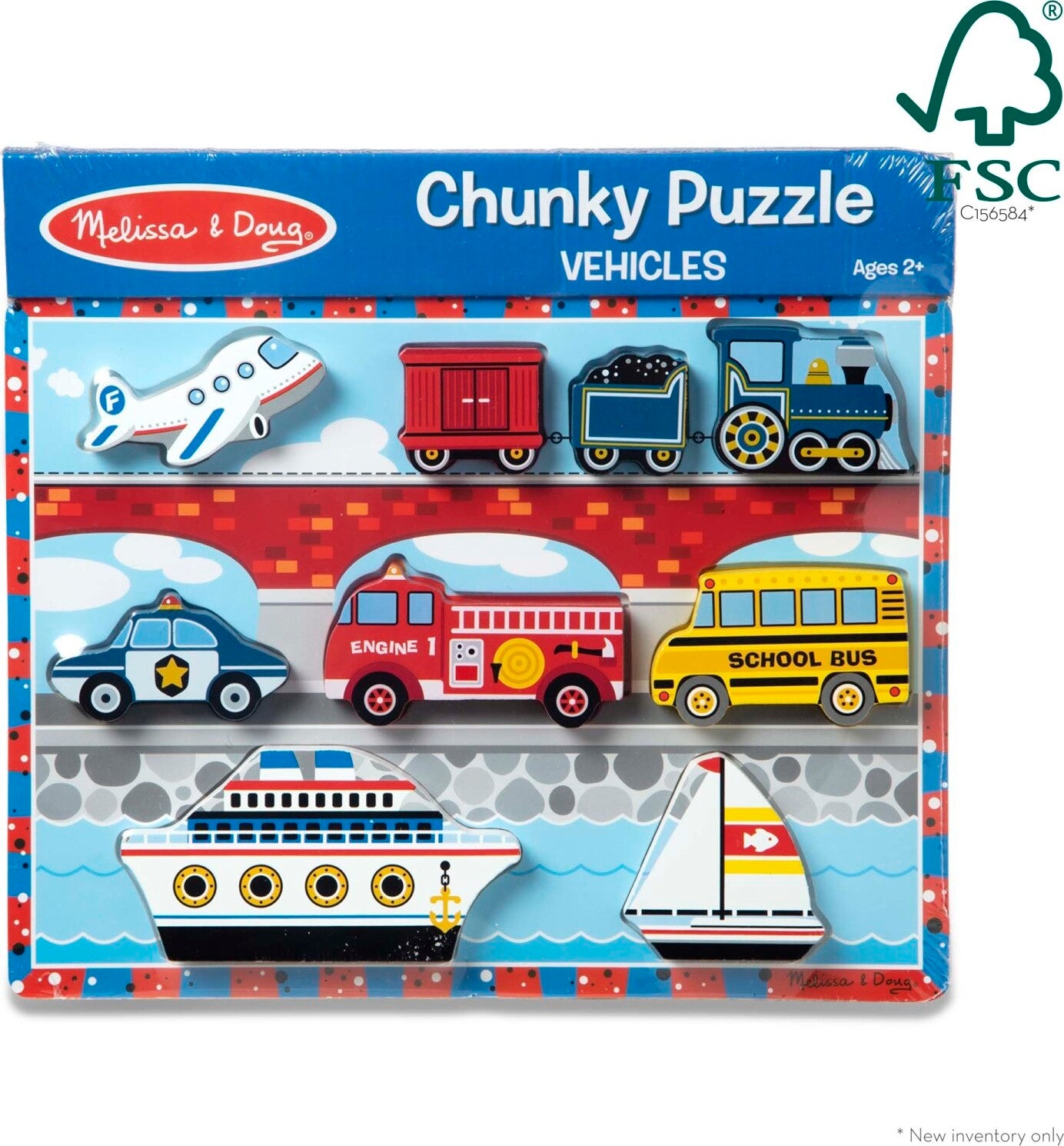 Vehicles Chunky Puzzle - 9 Pieces