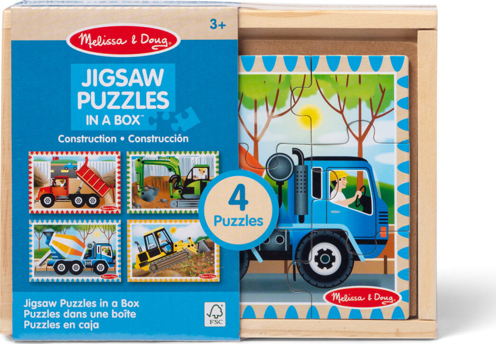 Construction Jigsaw Puzzles in a Box