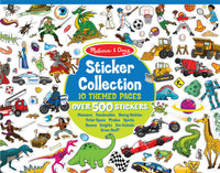 Sticker Collection Book: 500+ Stickers - Dinosaurs, Vehicles, Space, and More