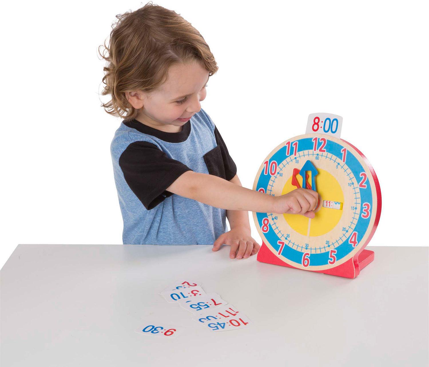 Turn & Tell Wooden Clock