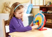 Turn & Tell Wooden Clock