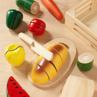 Cutting Food - Wooden Play Food