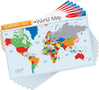 Countries of the World Write-a-Mat (Bundle of 6)