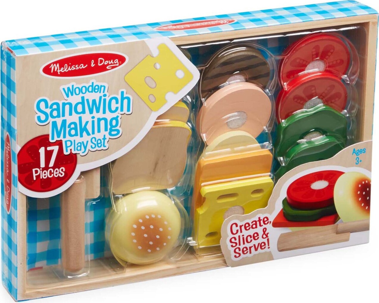 Sandwich Making Set - Wooden Play Food