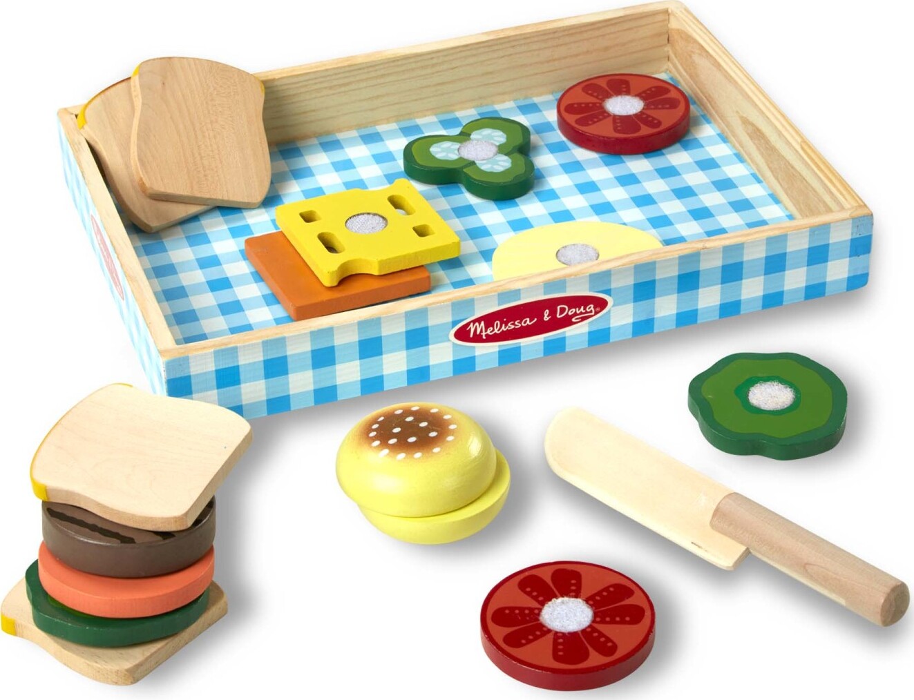 Sandwich Making Set - Wooden Play Food