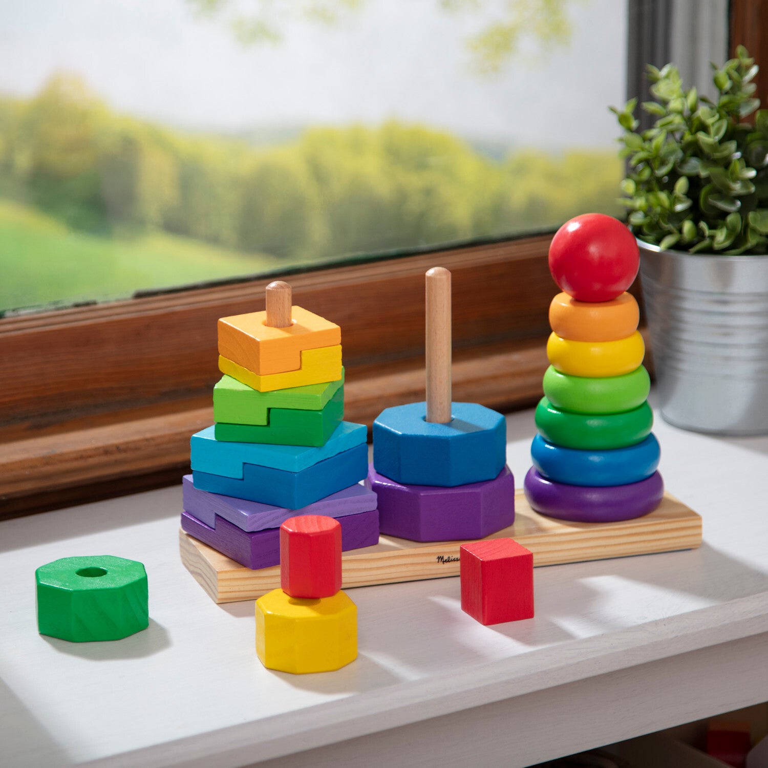 Geometric Stacker Toddler Toy