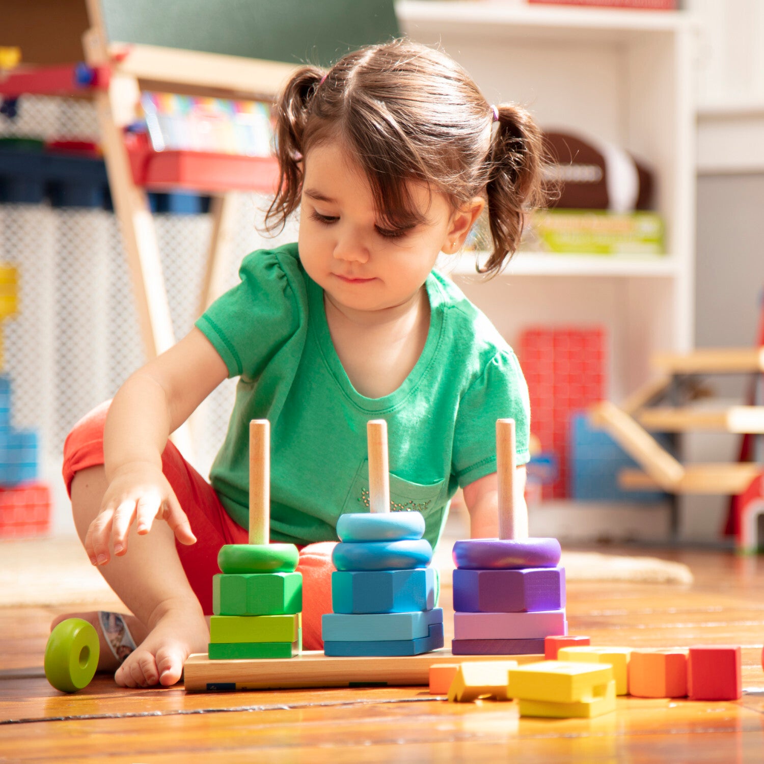 Geometric Stacker Toddler Toy