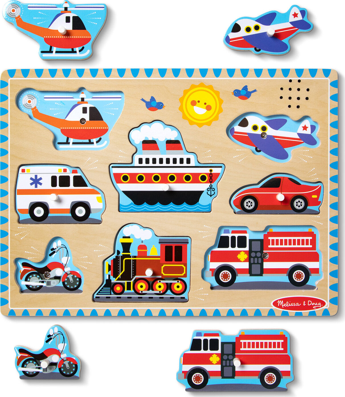 Vehicles Sound Puzzle - 8 Pieces – Awesome Toys & Gifts