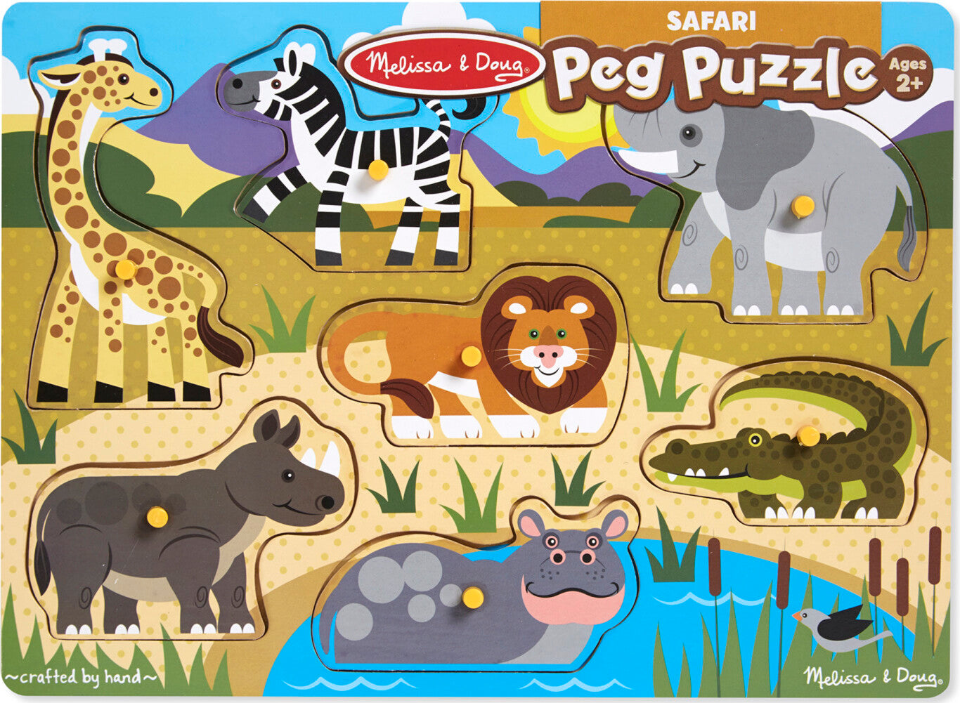 Safari Peg Puzzle - 7 Pieces – Awesome Toys & Gifts