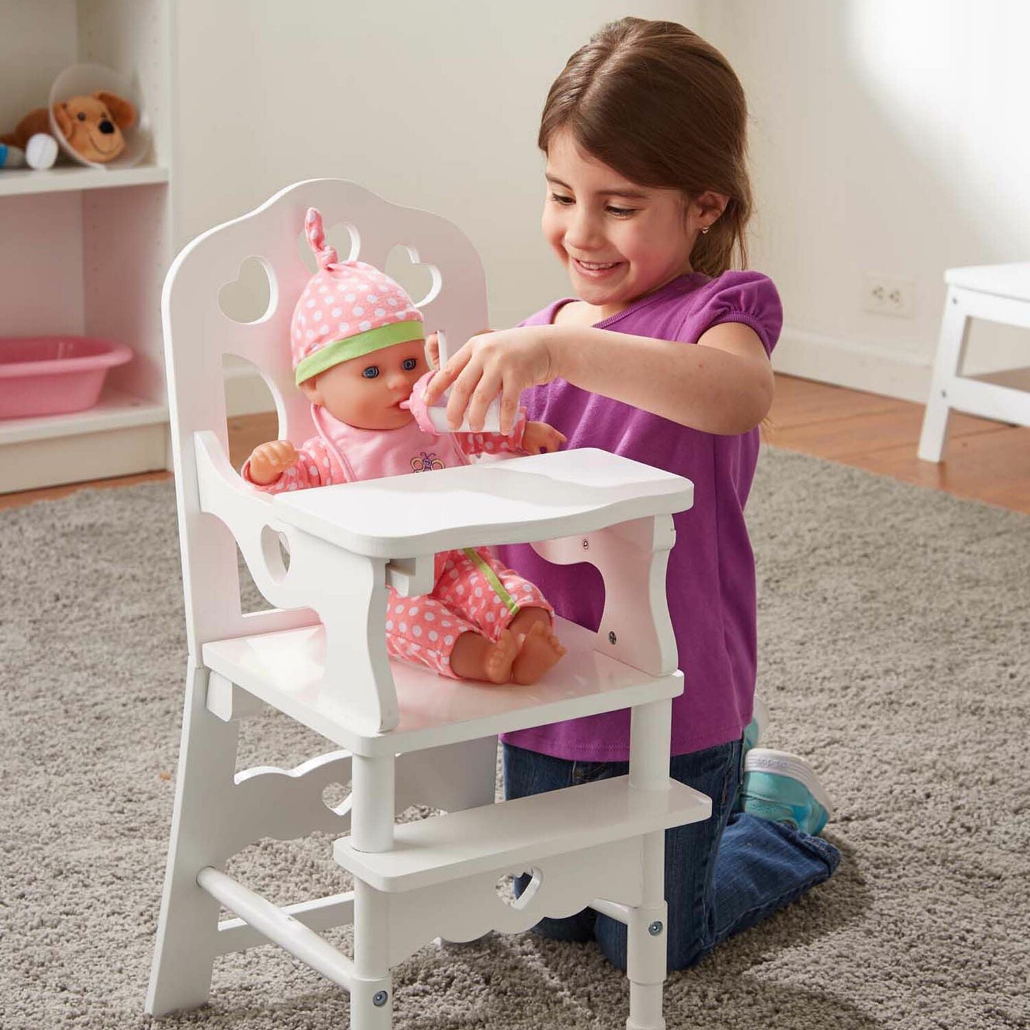 Wooden Doll High Chair