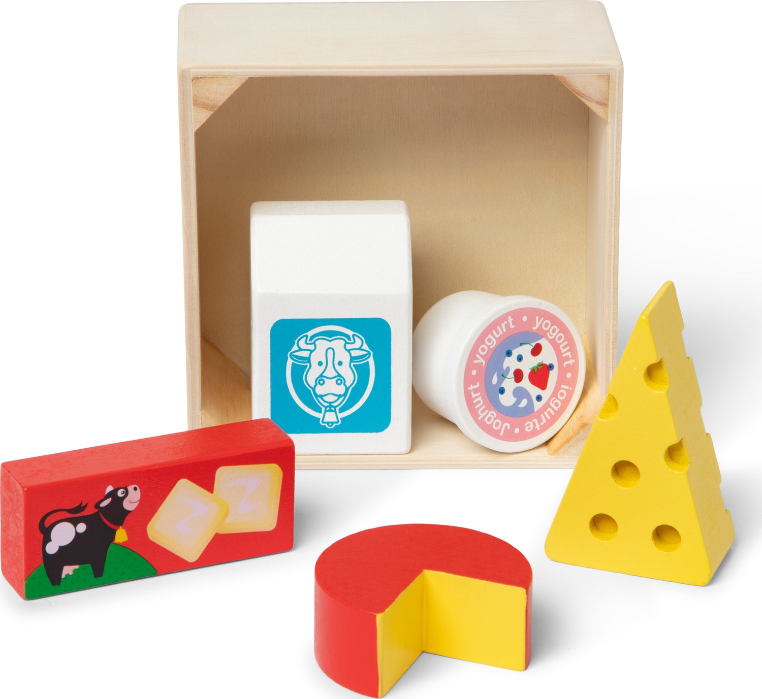 Wooden Food Groups Play Set - Dairy