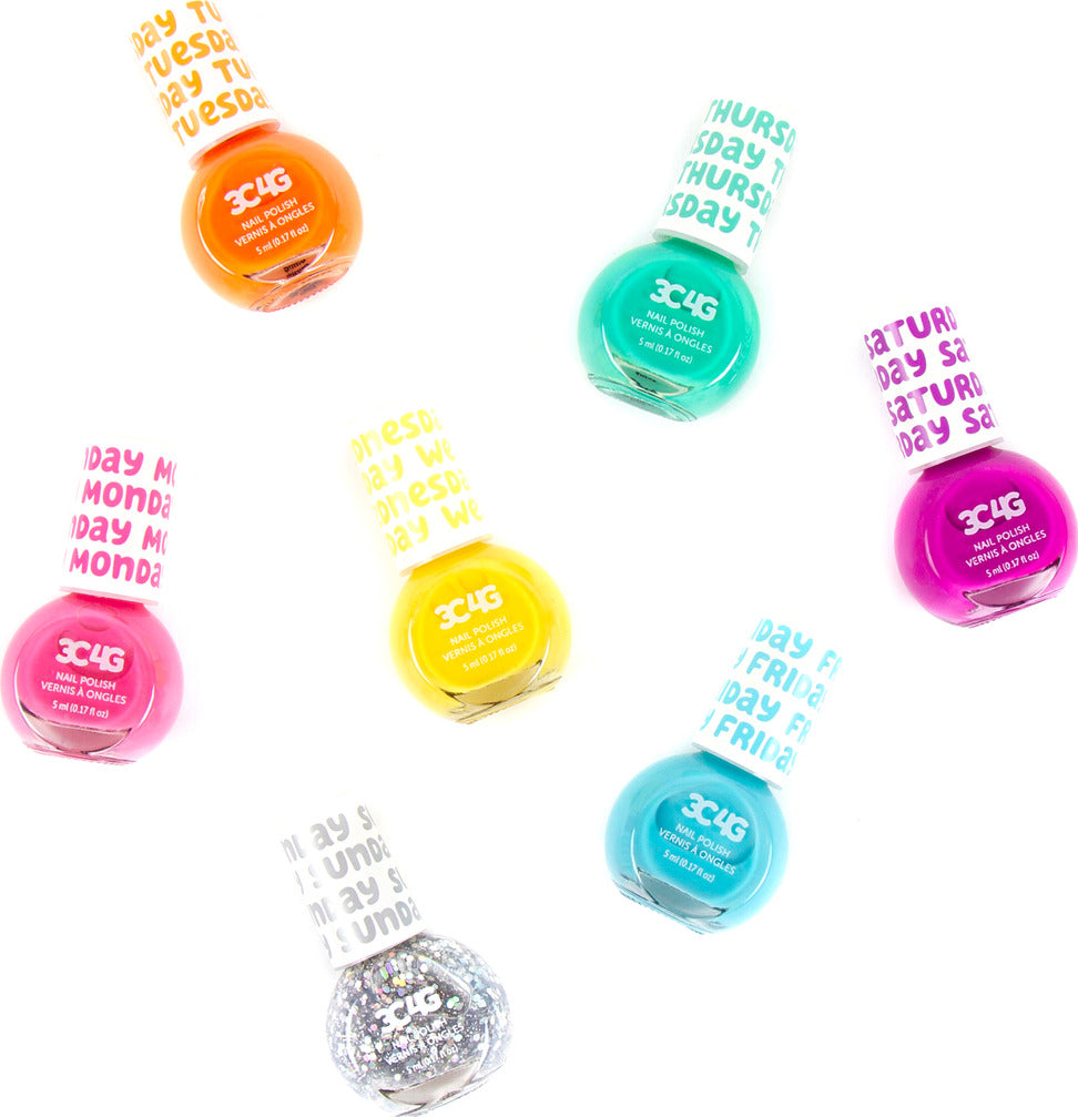 Rainbow Bright Nail Polish Days of the Week (7 Pack)