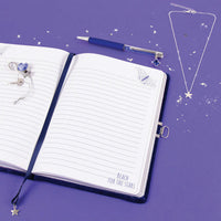 Celestial Velvet Journal with Necklace & Pen Set