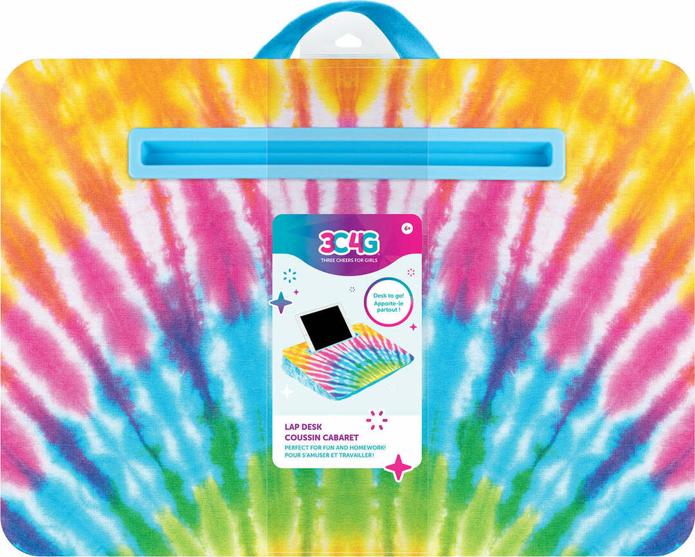 Tie Dye Faux Fur Lap Desk