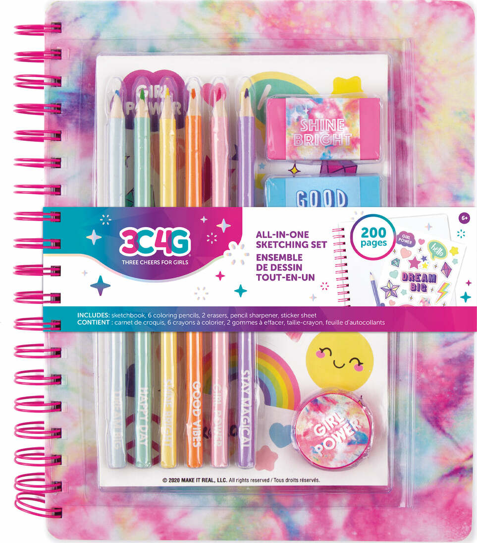 All in One Sketching Set- Pastel Tie Dye