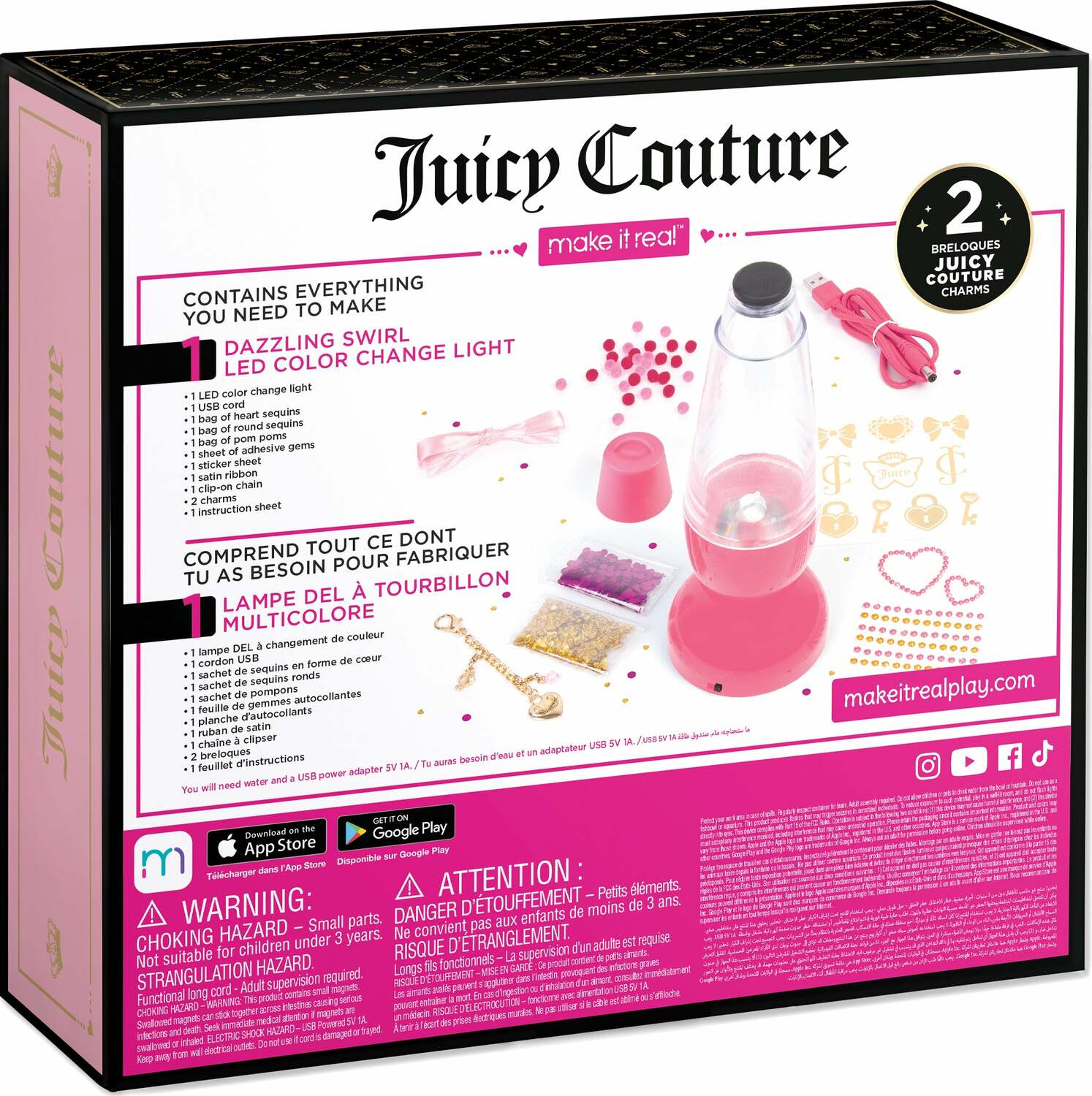 Juicy Couture Dazzling Swirl LED Color Change Light