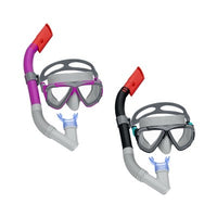 Two snorkeling sets with masks and snorkels.