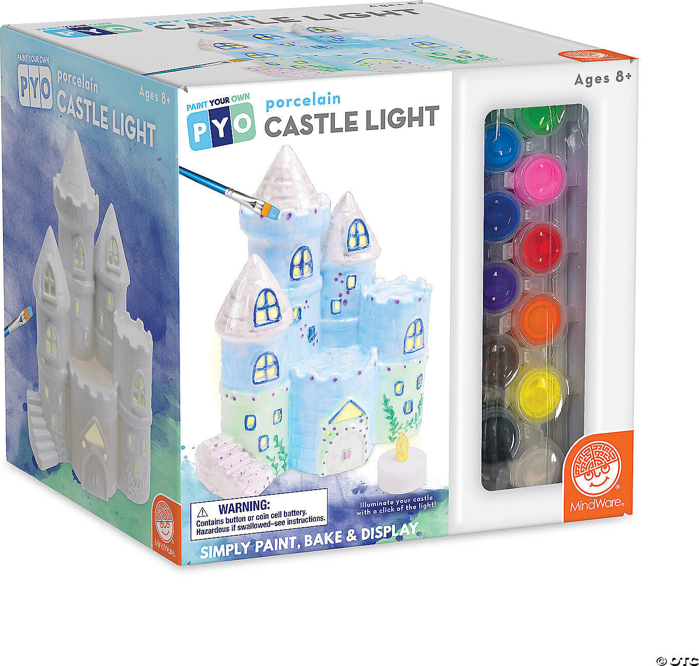 Paint Your Own Porcelain Castle Light