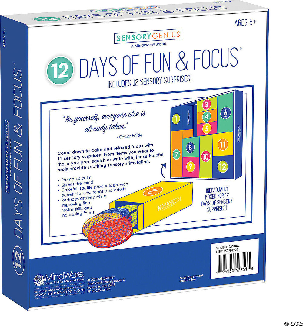 Sensory Genius 12 Days of Fun and Focus Fidget Toy Set