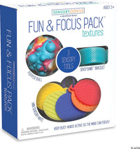 Sensory Genius Fun and Focus Pack: Textures Fidget Toy Set