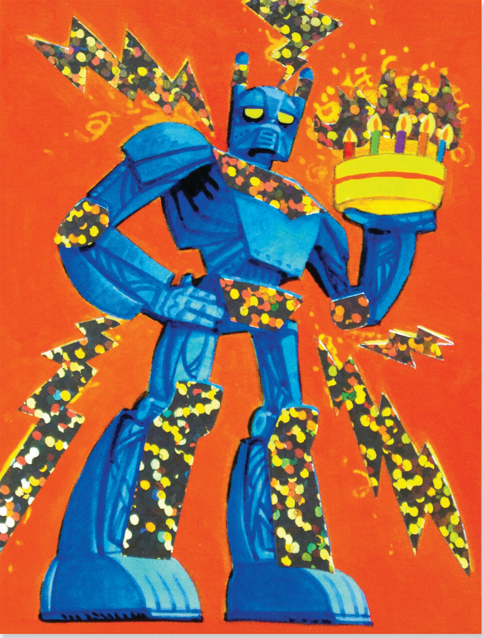 Robot Foil Gift Enclosure Card