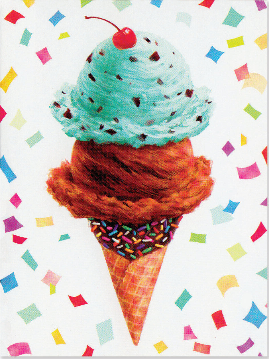 Double Scoop Gift Enclosure Card