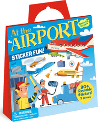 At The Airport Reusable Sticker Tote