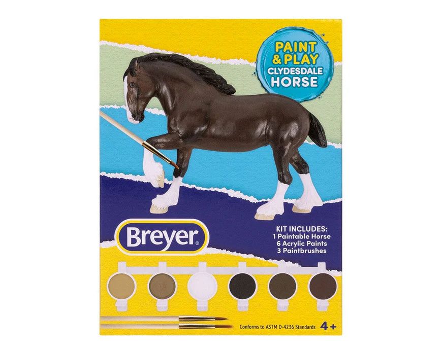 Clydesdale Paint Play Horse Asst: BCR10374