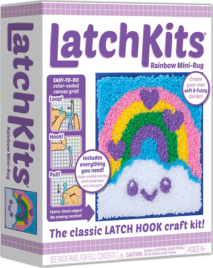 LatchKits® Smiling Rainbow Latch Hook Kit