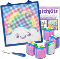 LatchKits® Smiling Rainbow Latch Hook Kit