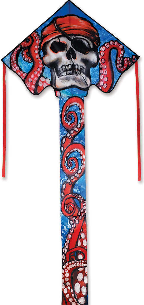 Large Easy Flyer Kite - Pirate Octopus