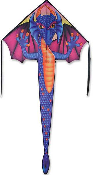 Large Easy Flyer Kite - Sapphire Dragon