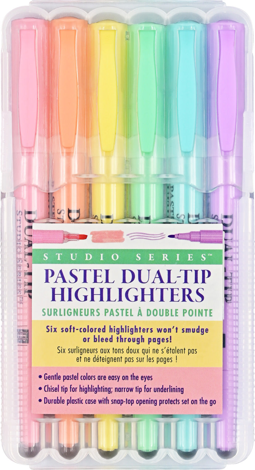 Studio Series Pastel Dual-Tip Highlighters - 6 Colors