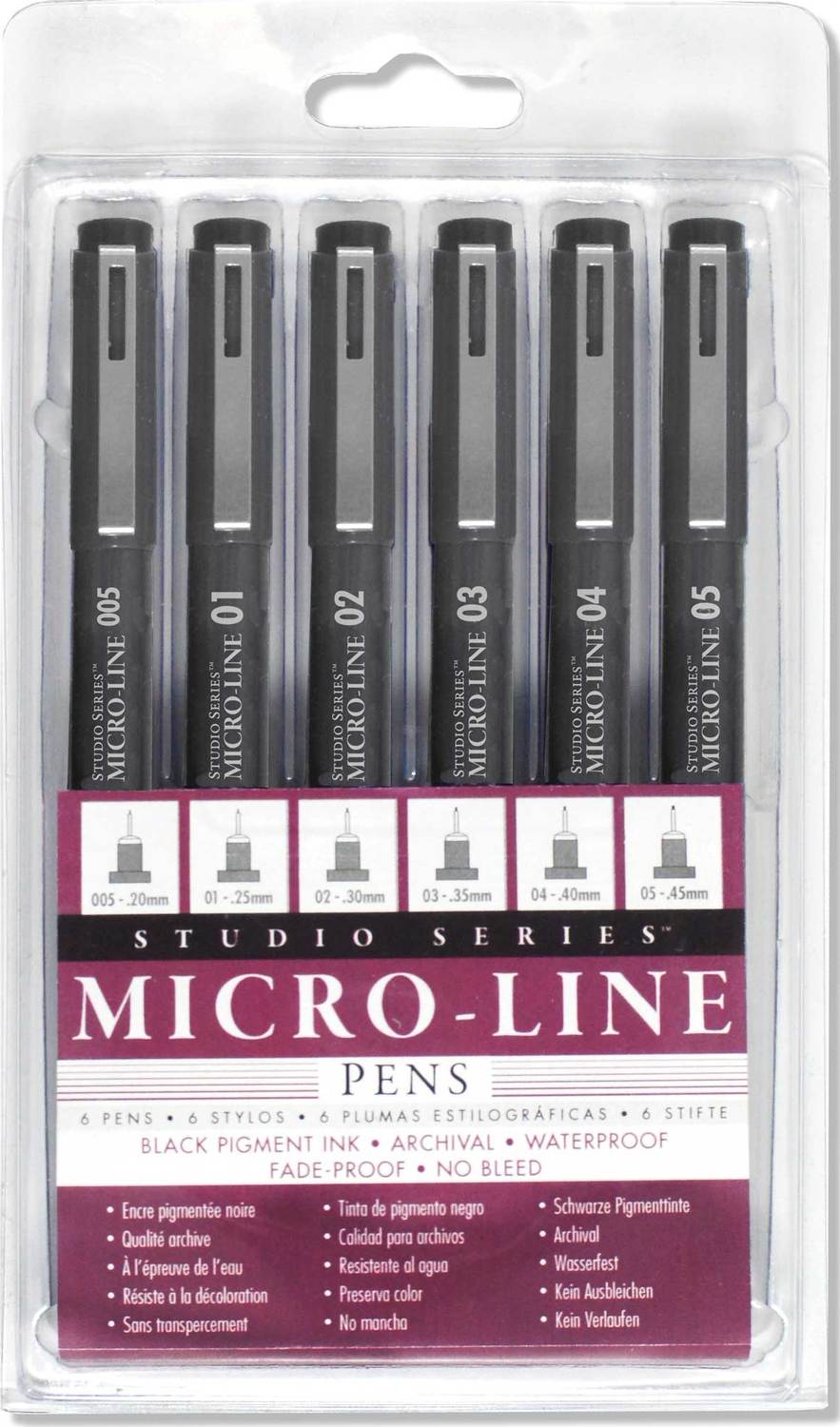 Studio Series Micro-Line Pen Set (Set Of 6)