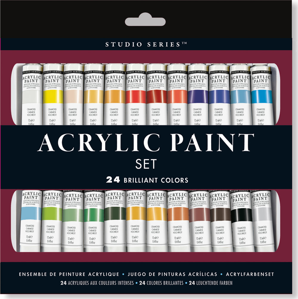 Studio Series Acrylic Paint Set (24 Colors)