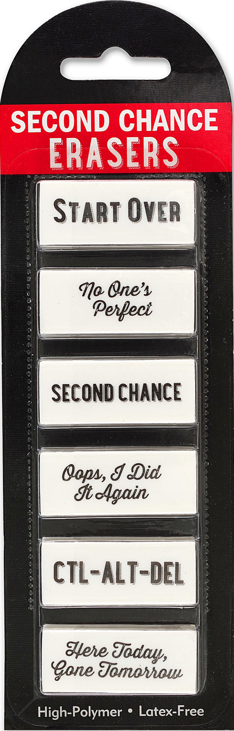 Second Chance Erasers (6-Piece Set)