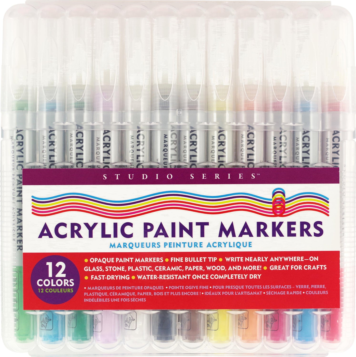 Studio Series Acrylic Paint Marker Set (12-Piece Set)