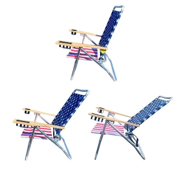 3 Position USA Aluminum Beach Chair