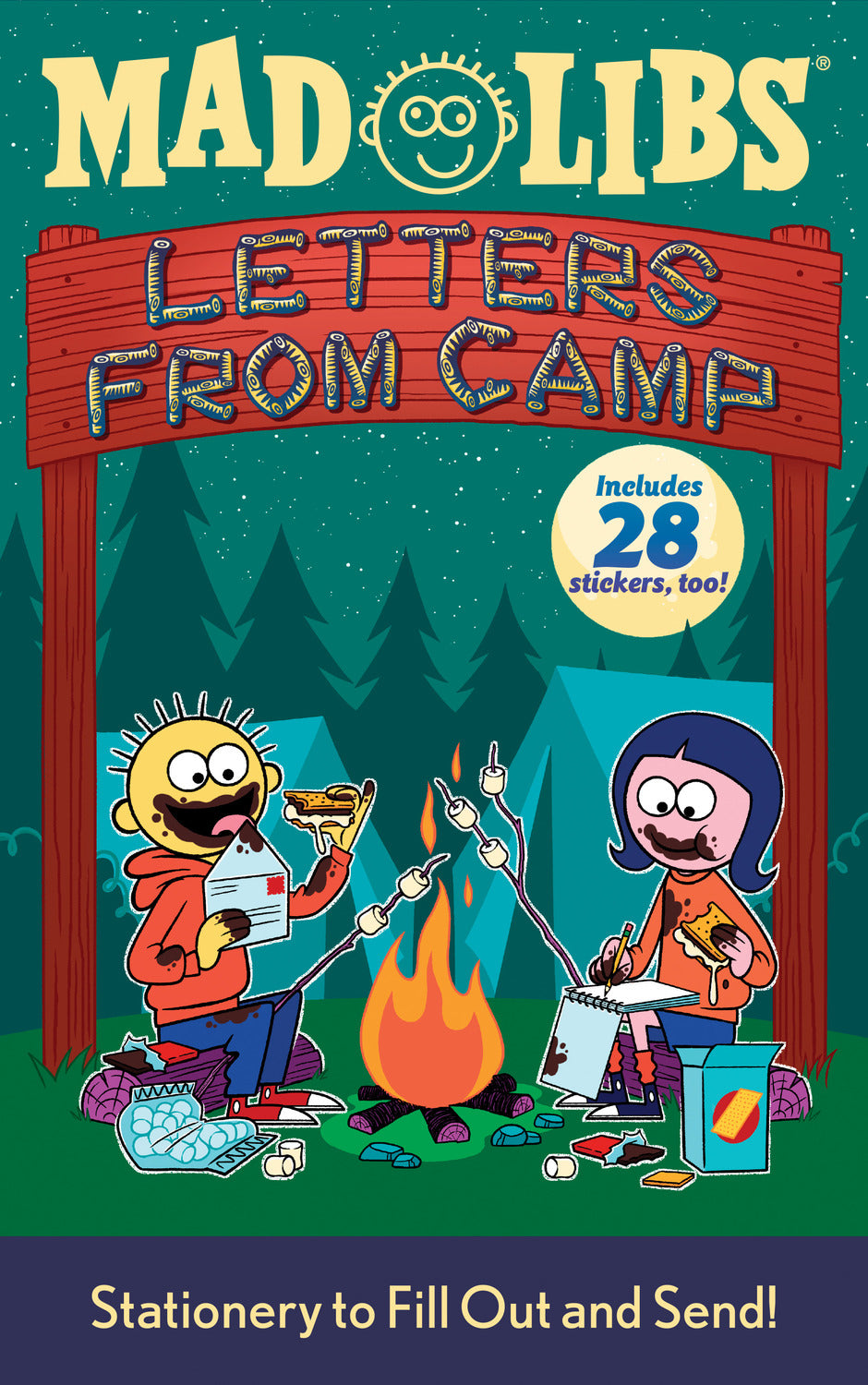 Letters from Camp Mad Libs: Stationery to Fill Out and Send! Includes 28 Stickers Too!