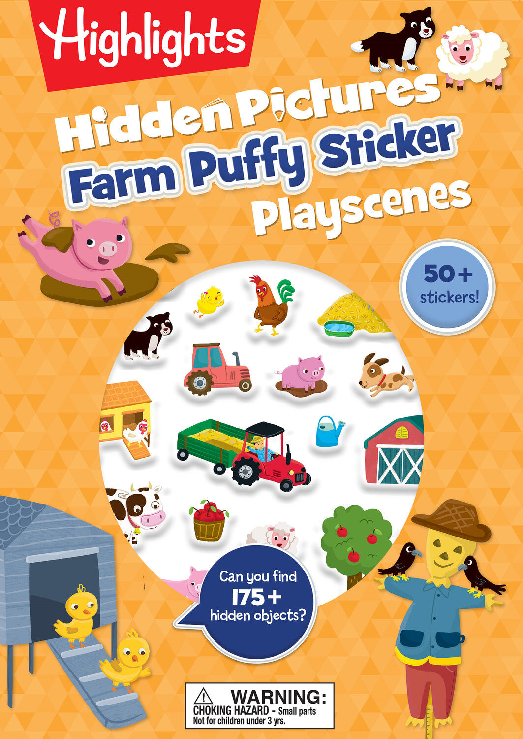 Farm Hidden Pictures Puffy Sticker Playscenes: Puffy Sticker Activity Book with Farm Puzzles, Mazes and Activities, Over 50 Puffy Farm Stickers for Kids