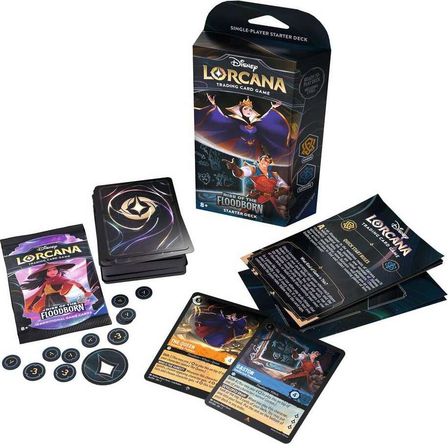 Disney Lorcana Rise of the Floodborn - Amber & Sapphire Starter Deck Disney Lorcana Rise of the Floodborn - Amber & Sapphire Starter Deck