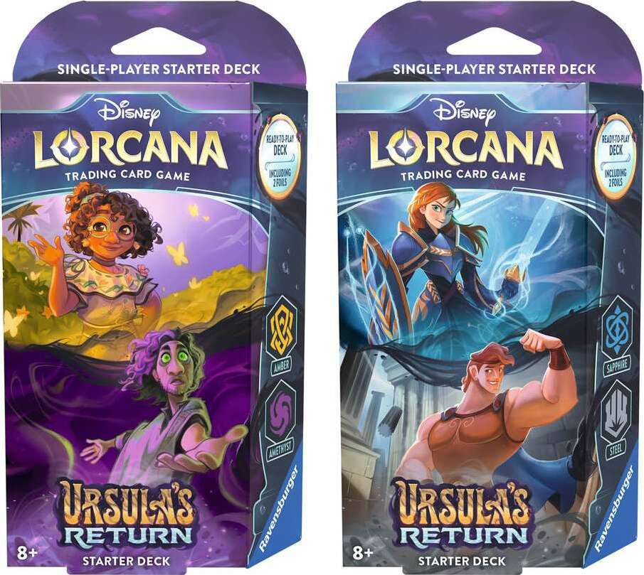 Disney Lorcana: Ursula's Return TCG Starter Deck Amber and Amethyst Awesome Toys & Gifts Disney Lorcana: Ursula's Return TCG Starter Deck Amber and Amethyst Awesome Toys & Gifts