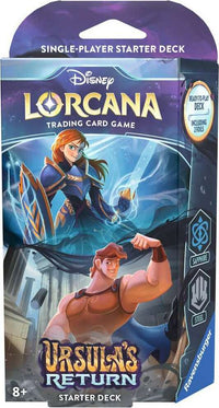 disney lorcana starter decks Set Display - The Future of Lorcana Trading Card Game A complete set of three Disney Lorcana Starter Deck from The First Chapter set Disney Lorcana: Ursula's Return TCG