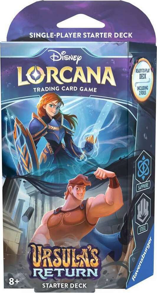 Disney Lorcana TCG: Ursula's Return Sapphire & Steel Starter Deck Disney Lorcana TCG: Ursula's Return Sapphire & Steel Starter Deck