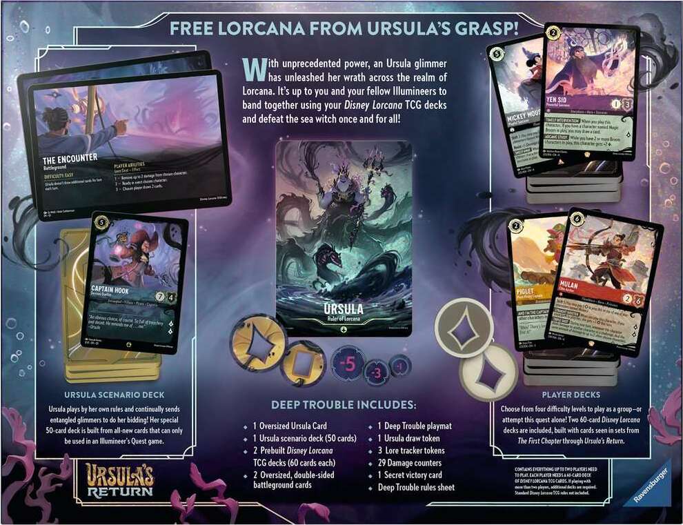 Disney Lorcana: Illumineer's Quest: Deep Trouble - Ursula's Return Disney Lorcana: Illumineer's Quest: Deep Trouble - Ursula's Return