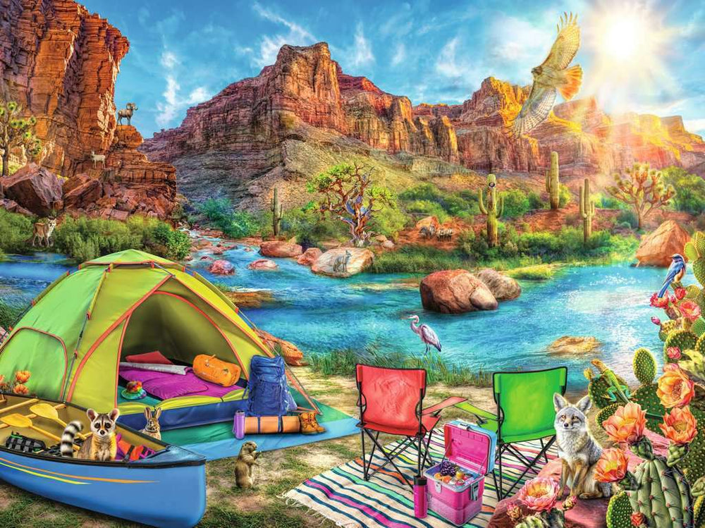 Canyon Camping (1500 Piece Puzzle)