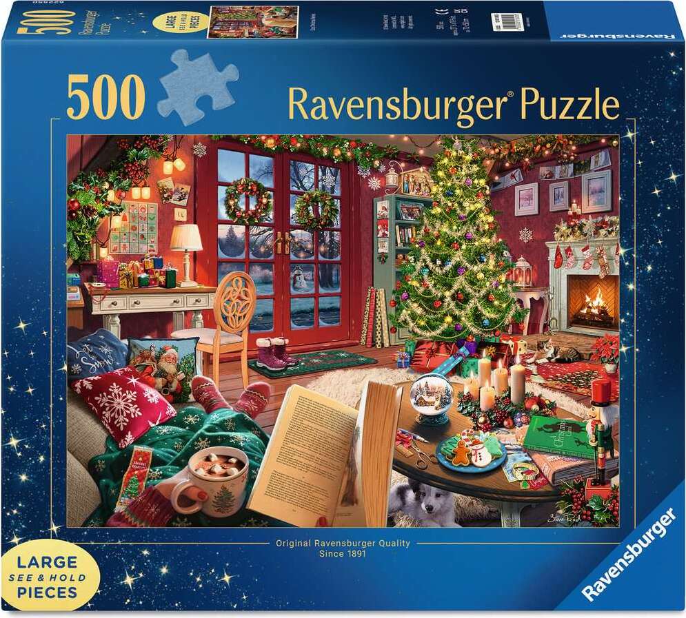 Cozy Christmas Retreat Puzzle (500 Large Pieces pc)