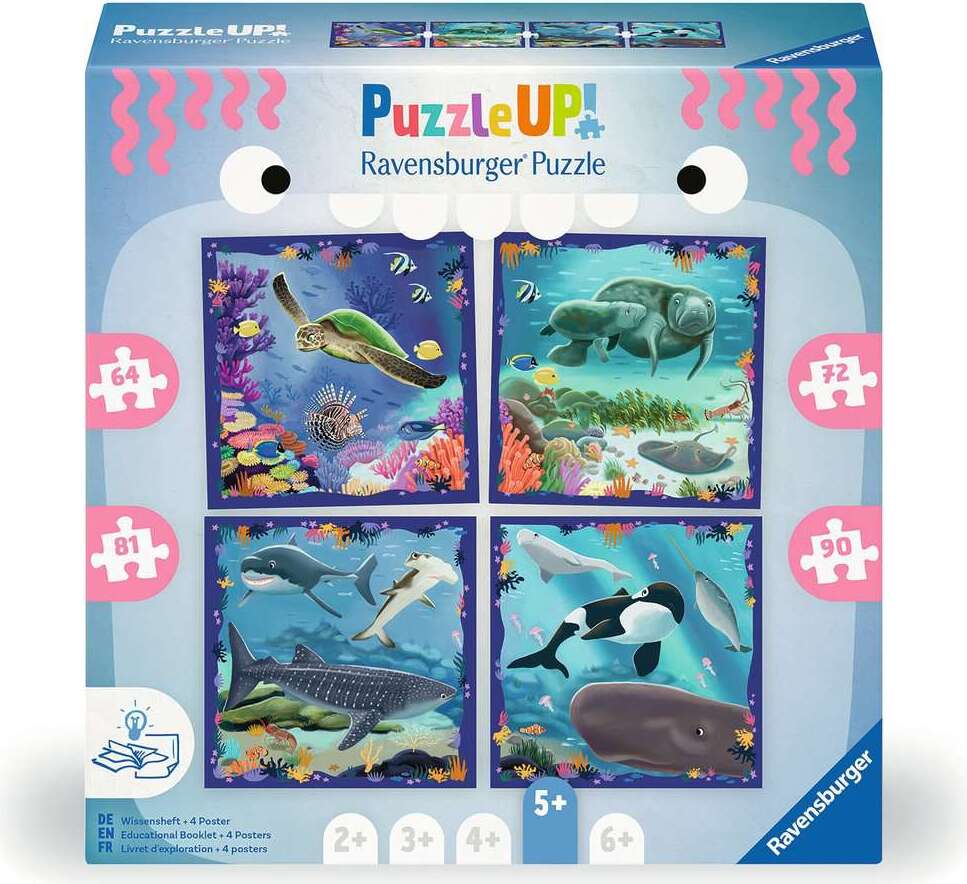 Puzzle Up - Ocean Life Puzzle (64, 72, 81, 90 pc)